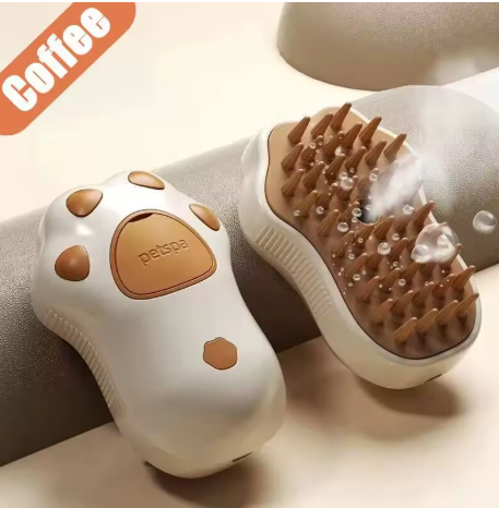 Electric Cat Steam Brush – 3-in-1 Pet Grooming Comb with Water Spray