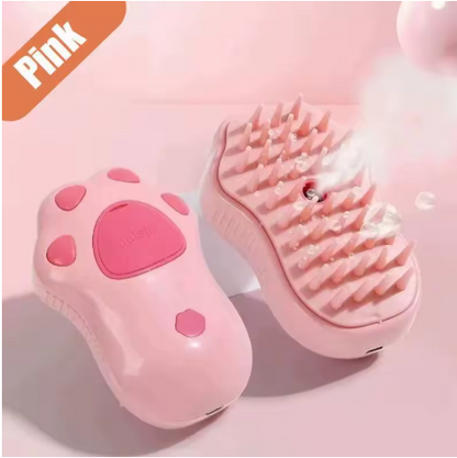 Electric Cat Steam Brush – 3-in-1 Pet Grooming Comb with Water Spray