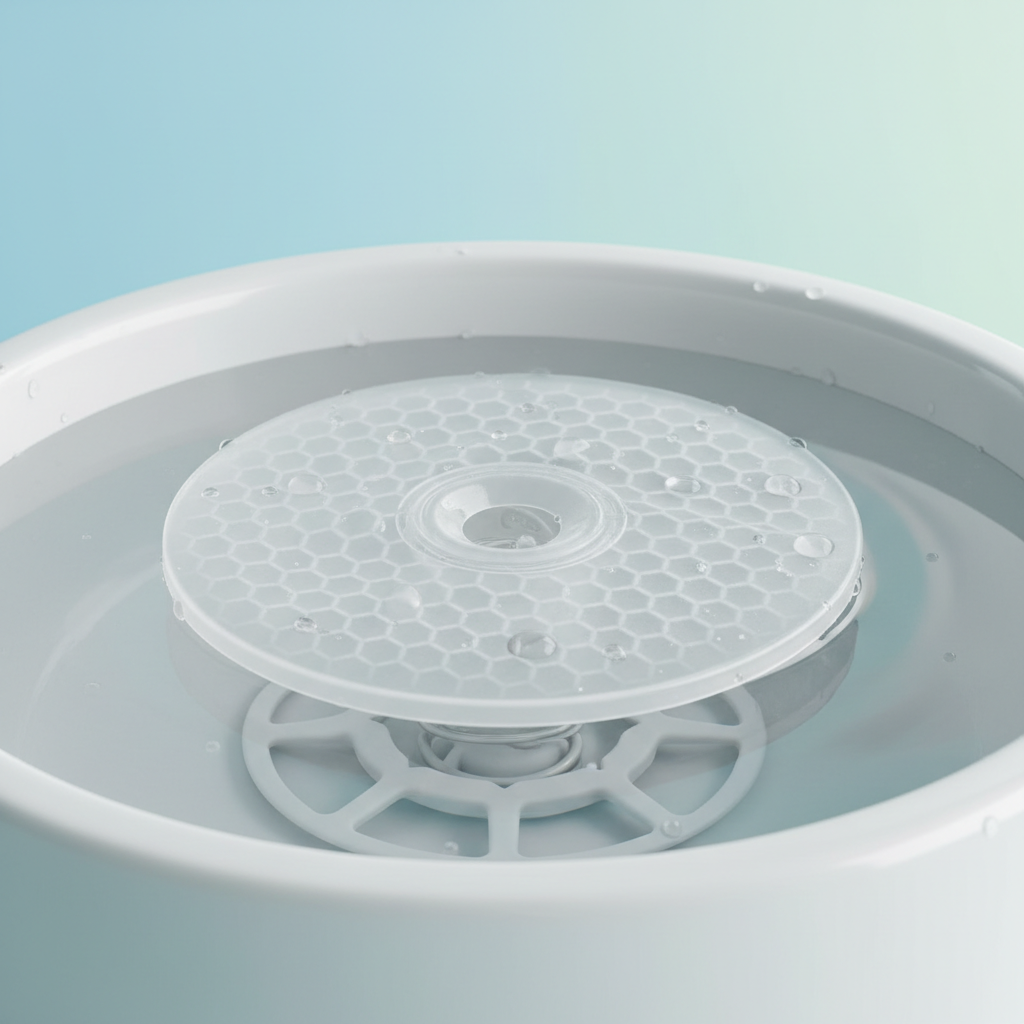 Anti-spill plate detail